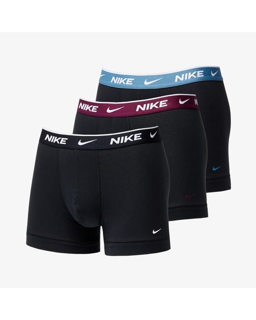 Nike Everyday cotton stretch dri-fit trunk 3-pack in Multicolor für Herren
