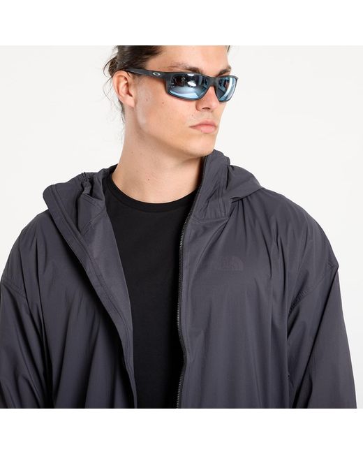 The North Face Blue Jacket M Redbox Packable Hooded Wind Jacket for men