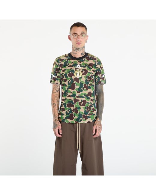 adidas Originals Adidas X Bape Jersey Top in Green for Men | Lyst