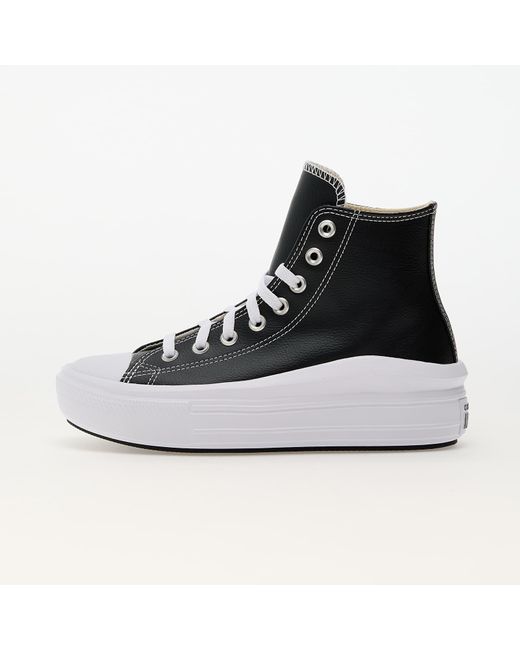 Converse Black Sneakers Chuck Taylor All Star Move Platform Leather/ Eur