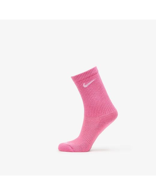 Nike Dri-Fit Everyday Plus Cushioned Training Crew Socks 6-Pack in het Blue