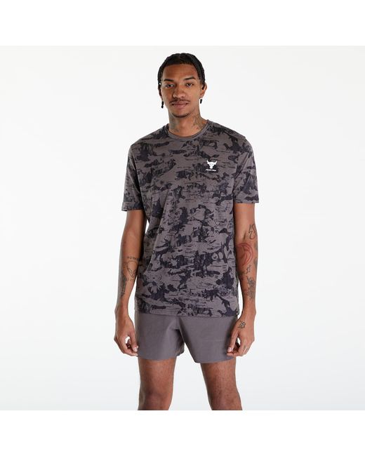 Under Armour Black Project Rock Payof Graphic T-shirt Fresh Clay/ Silt for men