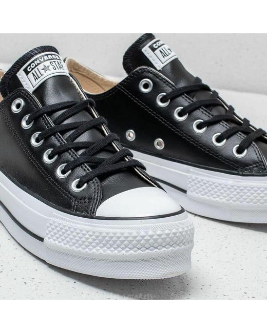 Converse Chuck Taylor All Star Lift Ox Black/ Black/ White in Lyst