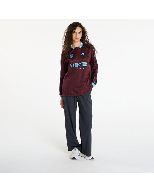 Jersey sportswear long-sleeve jersey top burgundy crush/ baltic blue l Nike en coloris Red