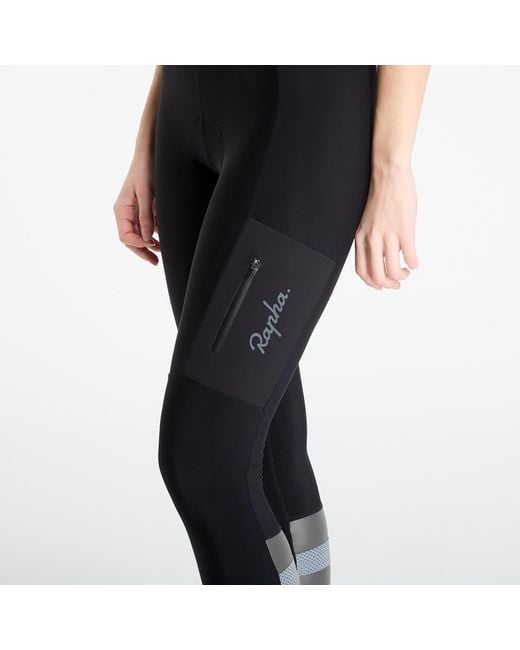 Rapha Black Pants Cargo Winter Tights With Pad