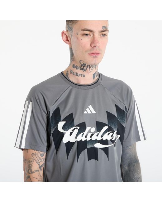 Adidas Originals T-Shirt Adidas House Of Tiro X Common Goal Jersey T-Shirt Four/ Off in het Gray voor heren