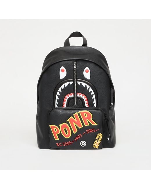 A Bathing Ape Black 2Nd Shark Daypack