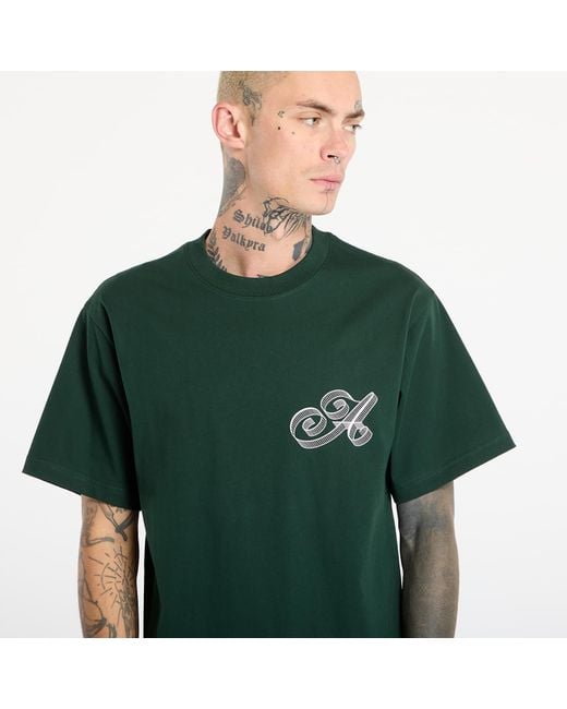 AWAKE NY T-Shirt Script Tee in het Green voor heren