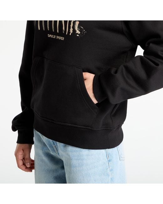 Daily Paper Black Sweatshirt Light Cycle Hoodie
