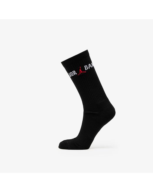 Jordan Everyday Crew Sock/ University di Nike in Black