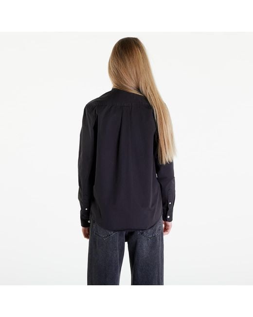 Carhartt Black Hemd long sleeve madison shirt unisex charcoal/ white xs