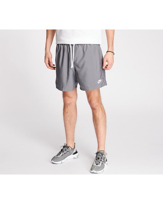 Nike Gray Sportswear Ce Woven Flow Shorts Smoke Grey/ White for men