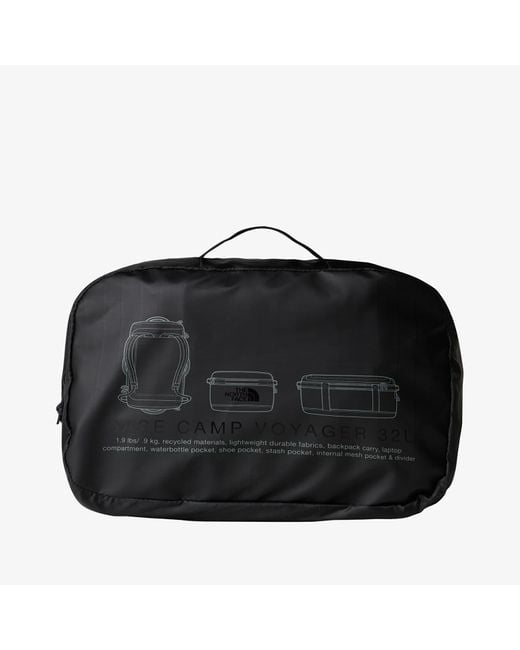Base camp voyager duffel 32l tnf black/ asphalt grey 32 l The North Face