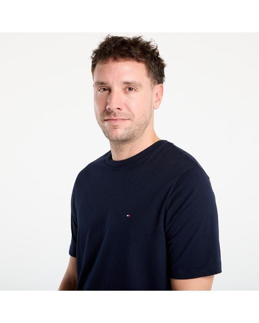 Tommy Hilfiger Blue T-Shirt Essential Reg Fit Solid Tee for men