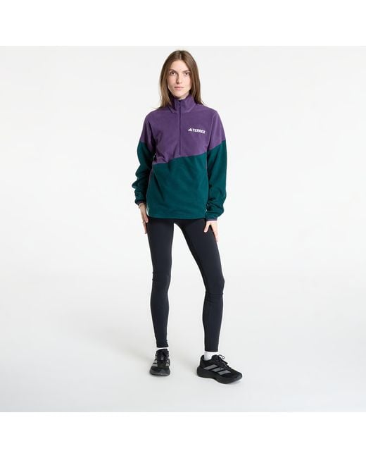 Adidas Originals Purple Jacket Adidas Terrex Multi Climawarm Fleece Anorak
