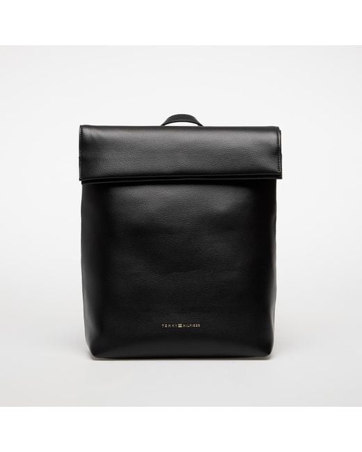 Tommy Hilfiger Black Logotape Backpack