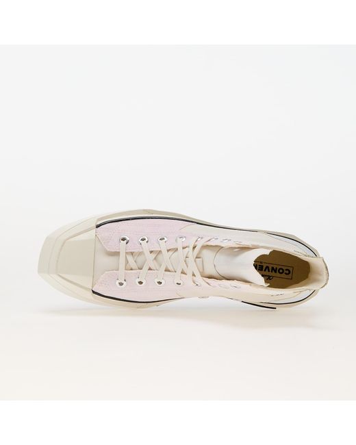 Converse Sneakers Chuck 70 De Luxe Squared Toe Polyester Stardust Lilac/ Egret Eur in het White