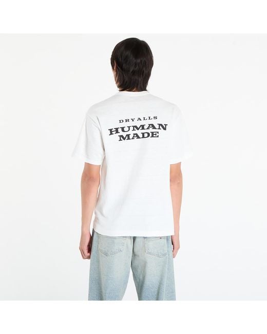 Human Made White T-Shirt Graphic T-Shirt for men