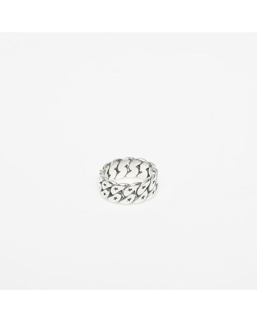 Anello Cuban Monogram Ring di Twojeys in White