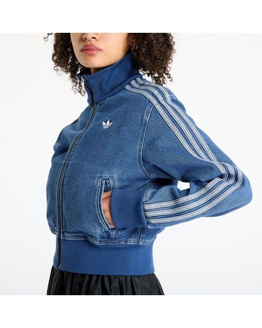 Veste adidas adicolor denim track top blue/ indigo denim l Adidas Originals