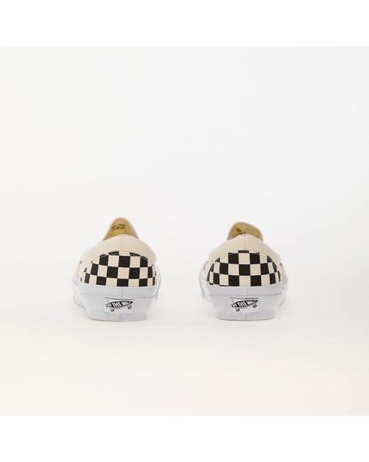 Vans White Sneakers Slip-On Reissue 98 Lx Checkerboard/ Off Eur