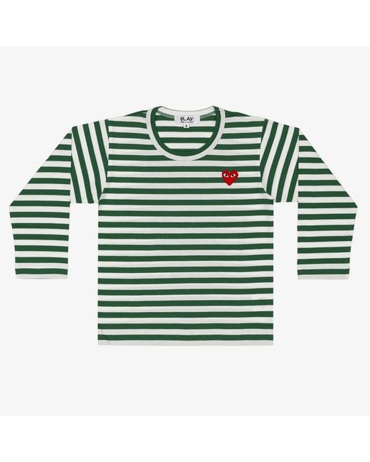 COMME DES GARÇONS PLAY Kids Emblem Knit T-Shirt in Green für Herren