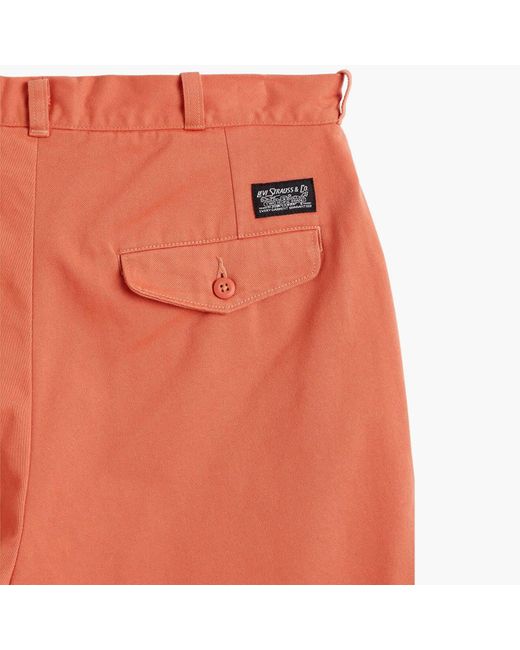 Levi's Orange Pants Skate Loose Chinos for men