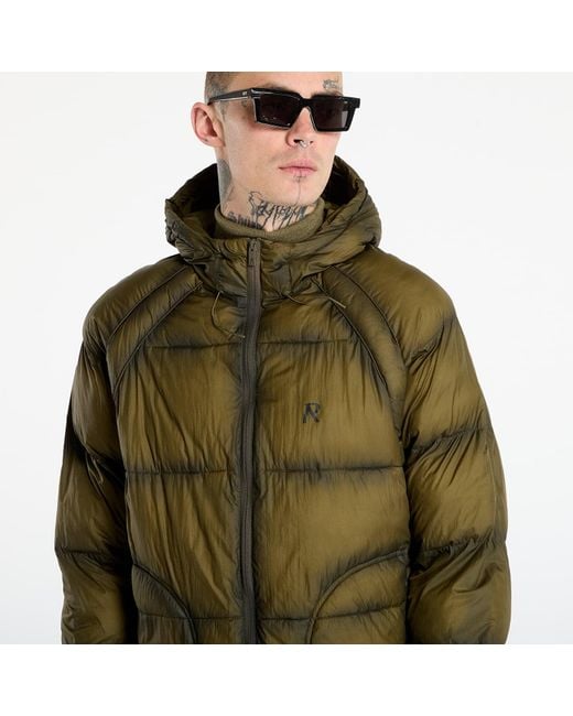 Represent Jas Translucent Hooded Puffer in het Green voor heren