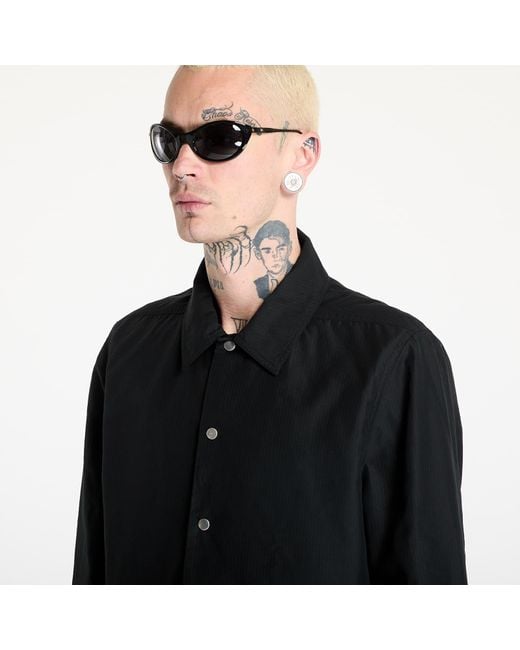 Rick Owens Jas Snapfront Jacket in het Black voor heren