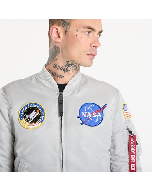 Giacca Alpha Industries Ma-1 Vf Vintage Fit Nasa di Alpha Industries in Blue da Uomo