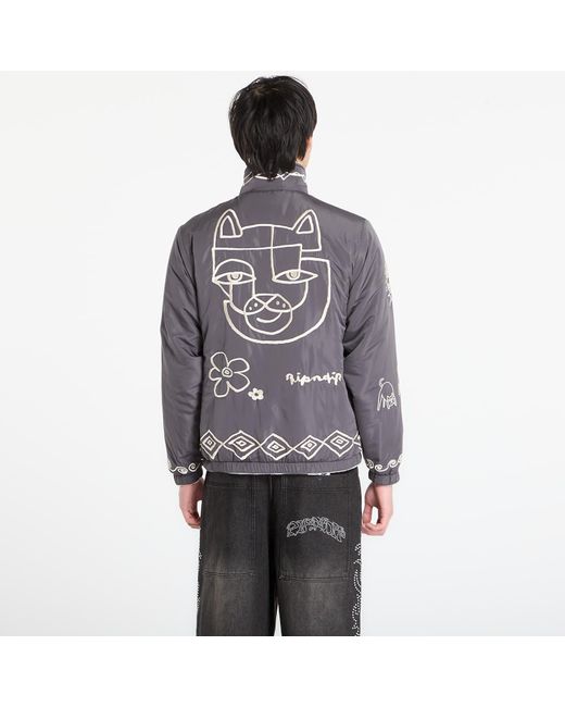 RIPNDIP Gray Jacket Blonded Reversible Jacket for men
