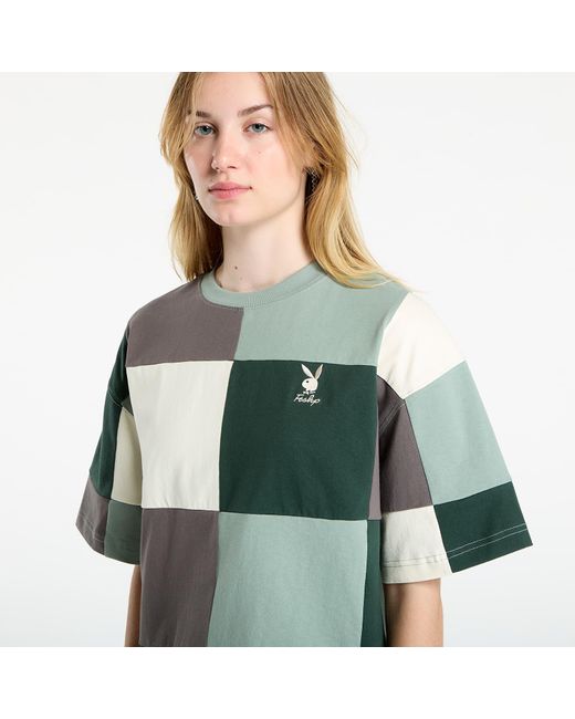 FTSHP T-Shirt Playboy X Patchwork Tee in het Green