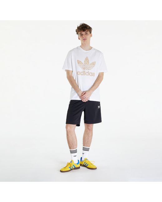 Adidas Originals Adidas Classic Monogram Graphic Short Sleeve Tee White/ Sand Strata for men