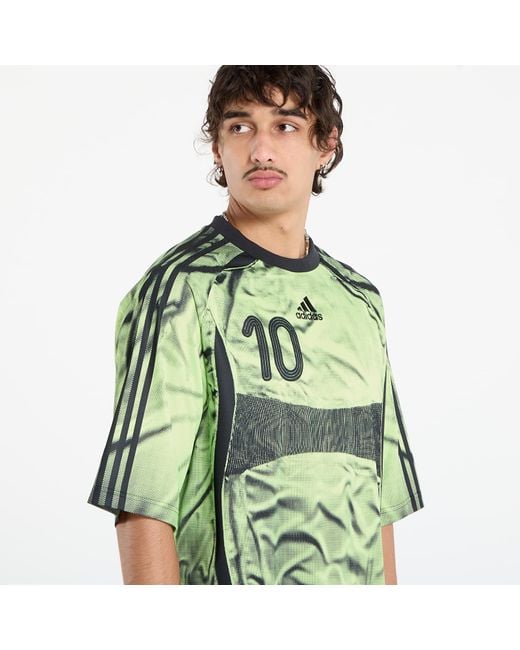 Adidas Originals Green T-Shirt Adidas Adilenium Season 4 Teamgeist Printed Jersey for men