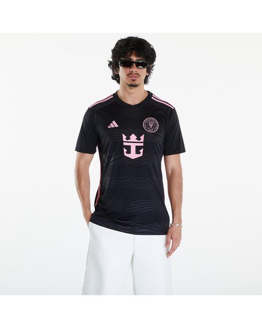 Adidas Originals Blue Adidas Inter Miami Cf 23/24 Away Jersey Black/ Bliss Pink for men