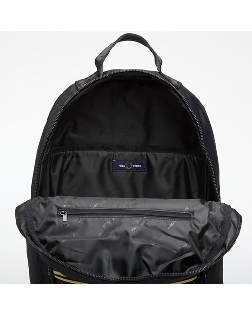 Fred Perry Black Tipped Tape Backpack