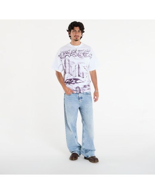 Maglietta M Atm Boxy T-Shirt di Wasted Paris in White da Uomo