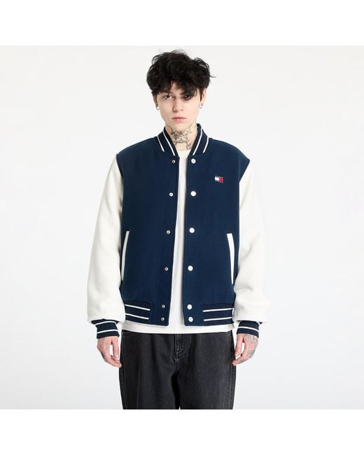 Tommy Hilfiger Jas Tommy Jeans Wool Blend Varsity Jacket in het Blue voor heren