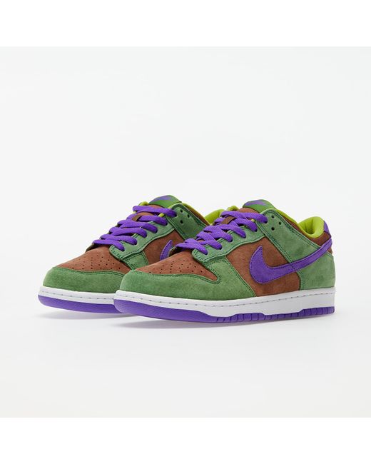 Dunk low sp veneer/ deep purple-autumn green di Nike da Uomo
