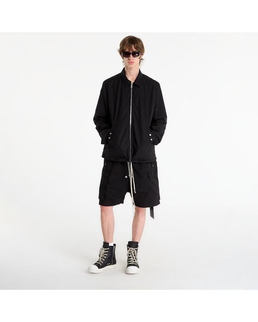 Rick Owens Jas Zipfront Jacket in het Black voor heren