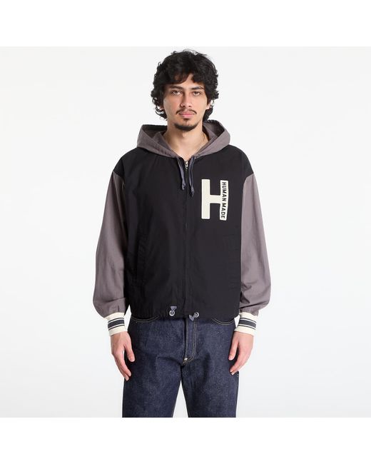 Human Made Jacket Hooded Jacket in Black | Lyst