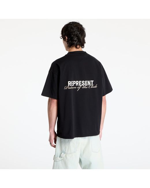 Represent T-Shirt Patron Of The Club T-Shirt in het Black voor heren