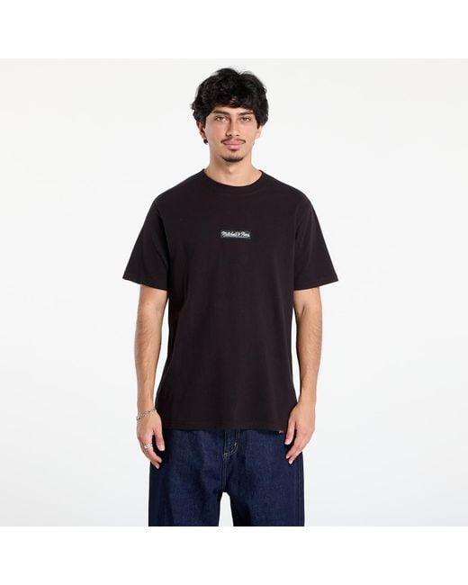 Mitchell & Ness T-Shirt Branded M&N Box Logo Tee in het Black