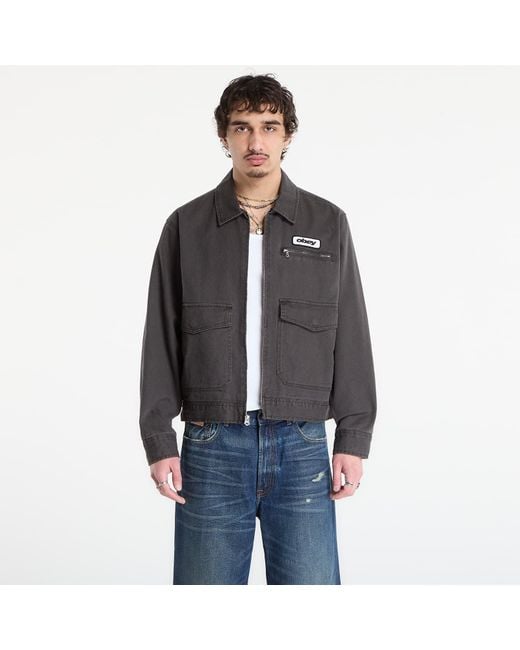 Obey Gray Jacket Obey Walter Work Jacket for men