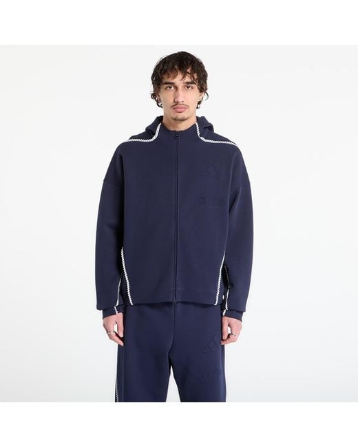 Fepa Adidas X Arte Z.N.E. Fu-Zip Track Top Egend Ink di Adidas Originals in Blue da Uomo