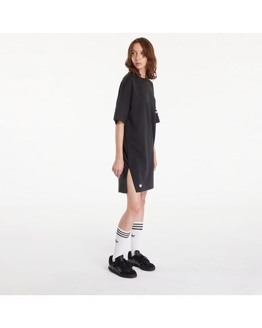 white christmas dresses Women's adidas Originals Adicolor Classics 3-Stripes Maxi Dress Black main image 0