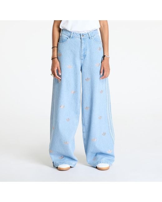 adidas Originals Pants Adidas Denim Pant Rhinestone Clear in