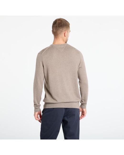 Tommy Hilfiger Gray Sweater Pima Org Ctn Cashmere Crew Neck for men