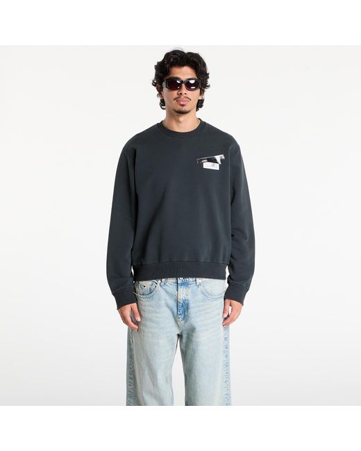 MM6 by Maison Martin Margiela Men's Blue Sweatshirt Maison