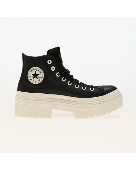 Baskets chuck taylor all star lugged heel platform waterproof black/ black/ egret eur 40 Converse
